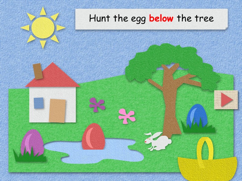 Hunt the egg below the tree